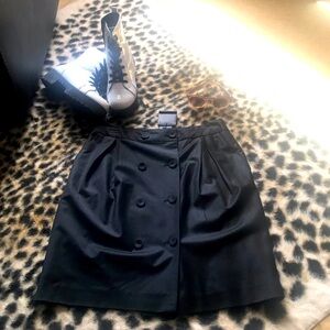 Banana Republic Skirt Satin Tuxedo Black Women’s Size 10